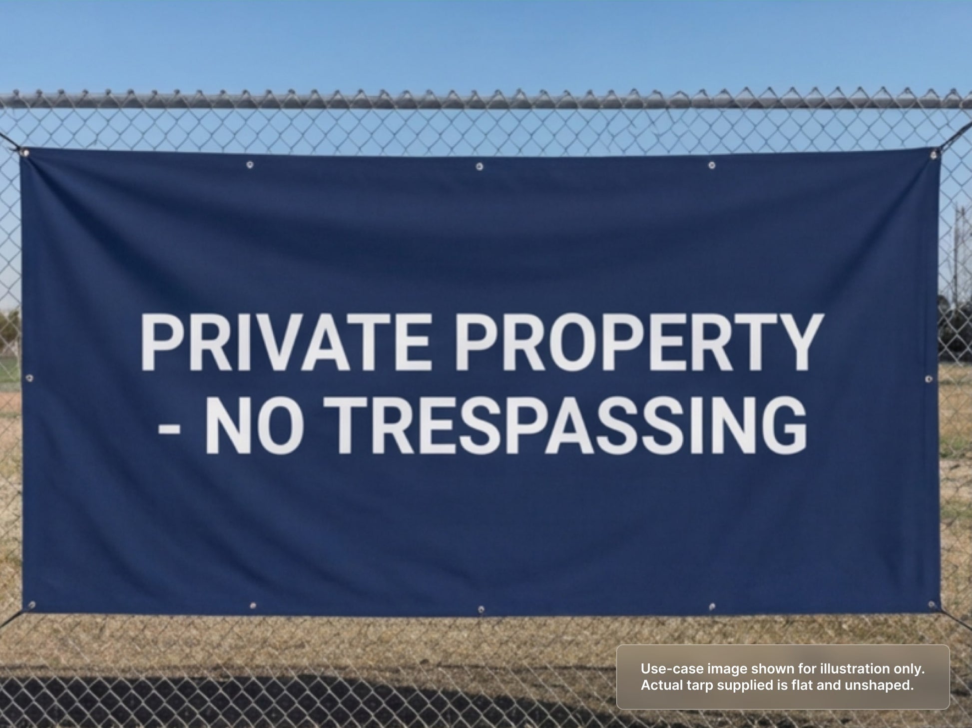 Printed Heavy Duty Vinyl Tarp for Fence Banners