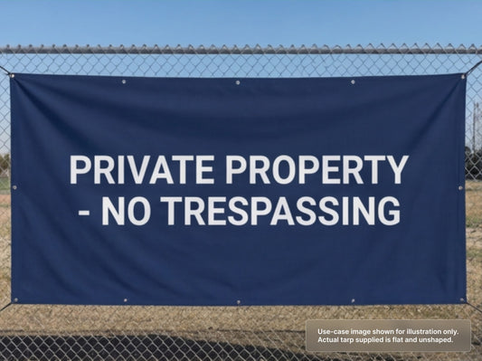 Printed Heavy Duty Vinyl Tarp for Fence Banners