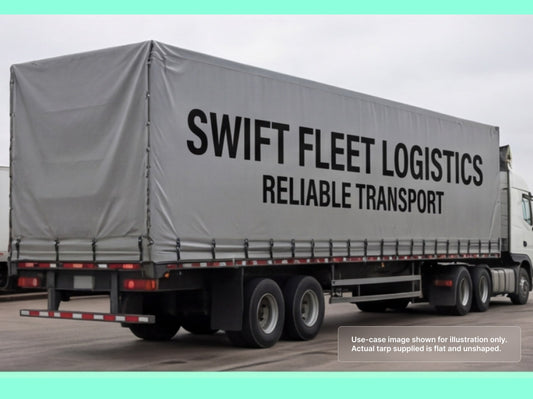Printed Heavy Duty Vinyl Tarp for Fleet Owners