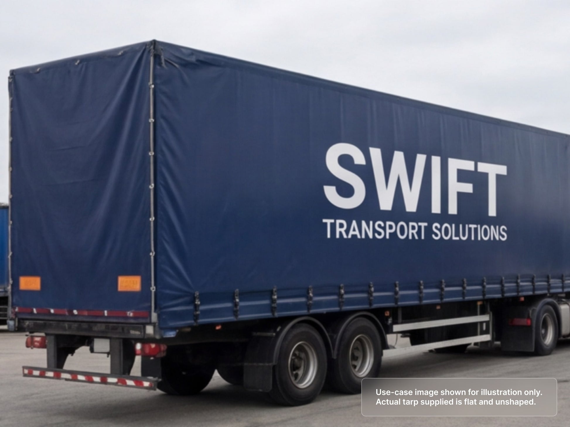 Printed Heavy Duty Vinyl Tarp for Logistics & Trucking