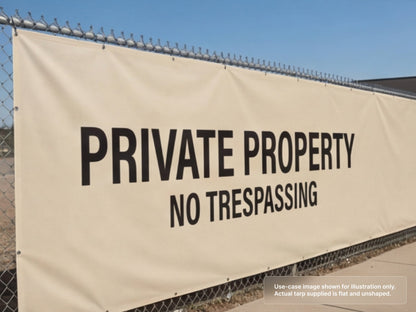 Printed Heavy Duty Vinyl Tarp for Privacy Screens