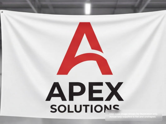 Printed Heavy Duty Vinyl Tarp with Company Logo