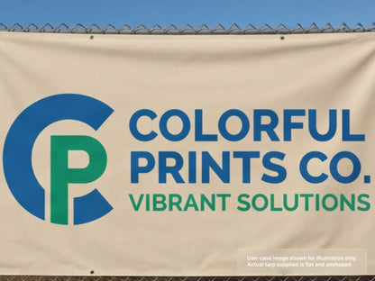Printed Heavy Duty Vinyl Tarp with Full-Color Graphics