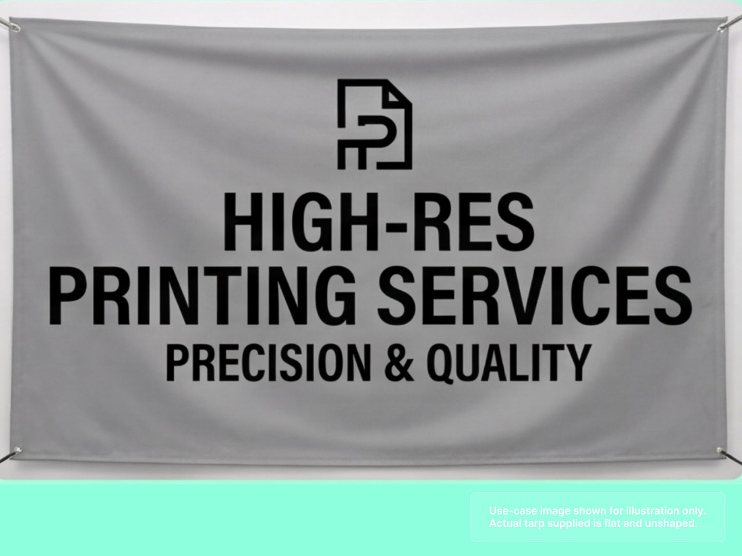 Printed Heavy Duty Vinyl Tarp with High-Resolution Printing