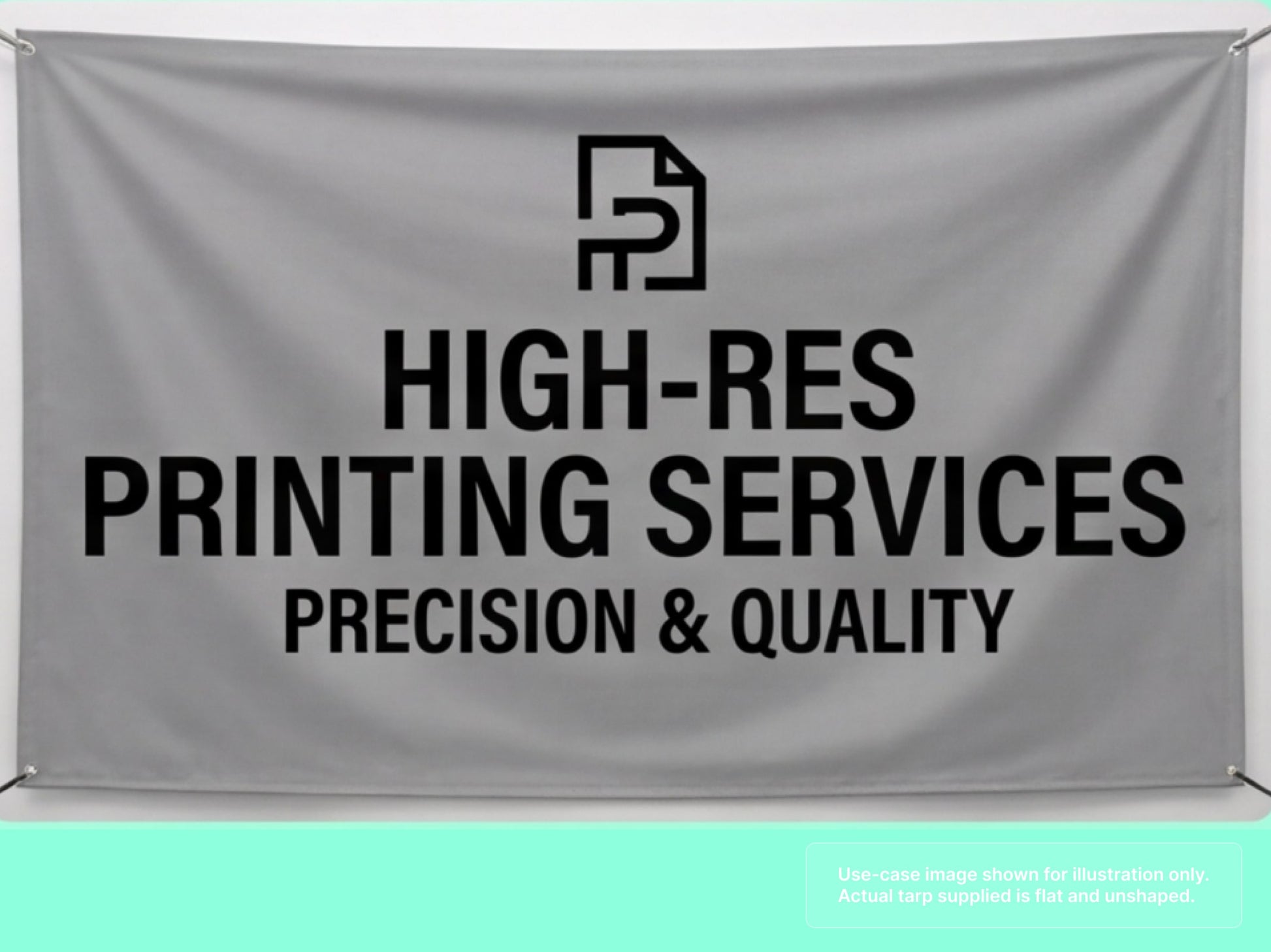 Printed Heavy Duty Vinyl Tarp with High-Resolution Printing