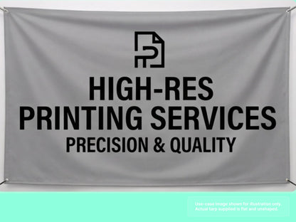 Printed Heavy Duty Vinyl Tarp with High-Resolution Printing