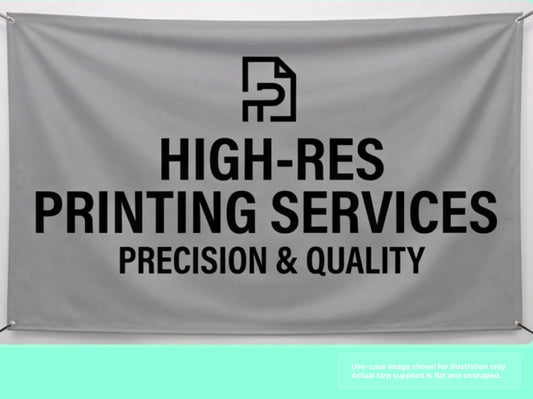 Printed Heavy Duty Vinyl Tarp with High-Resolution Printing
