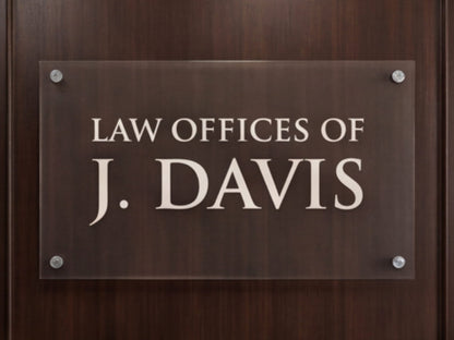 Professional Custom Acrylic Signs
