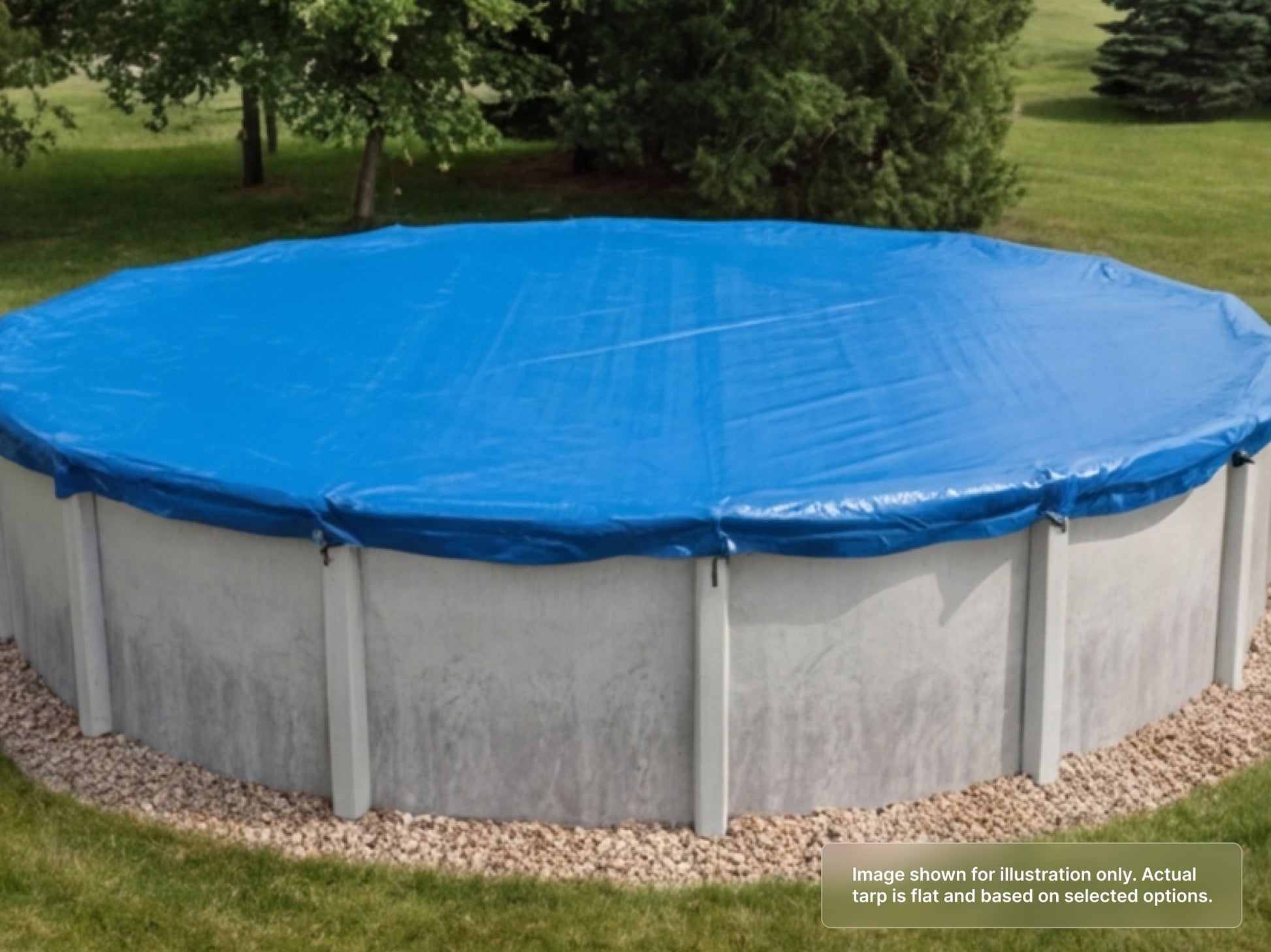Round Heavy Duty Vinyl Tarp for Above Ground Pool Cover