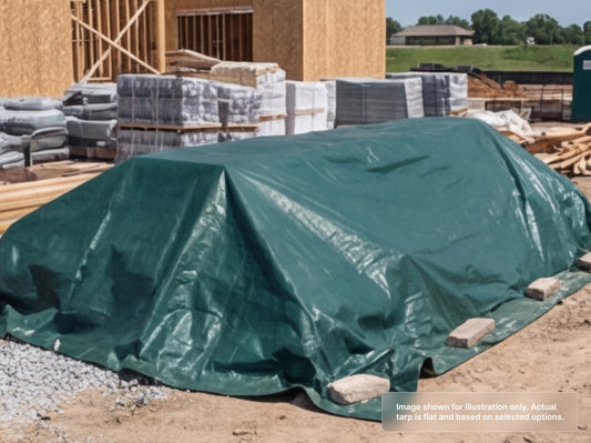 Round Heavy Duty Vinyl Tarp for Construction