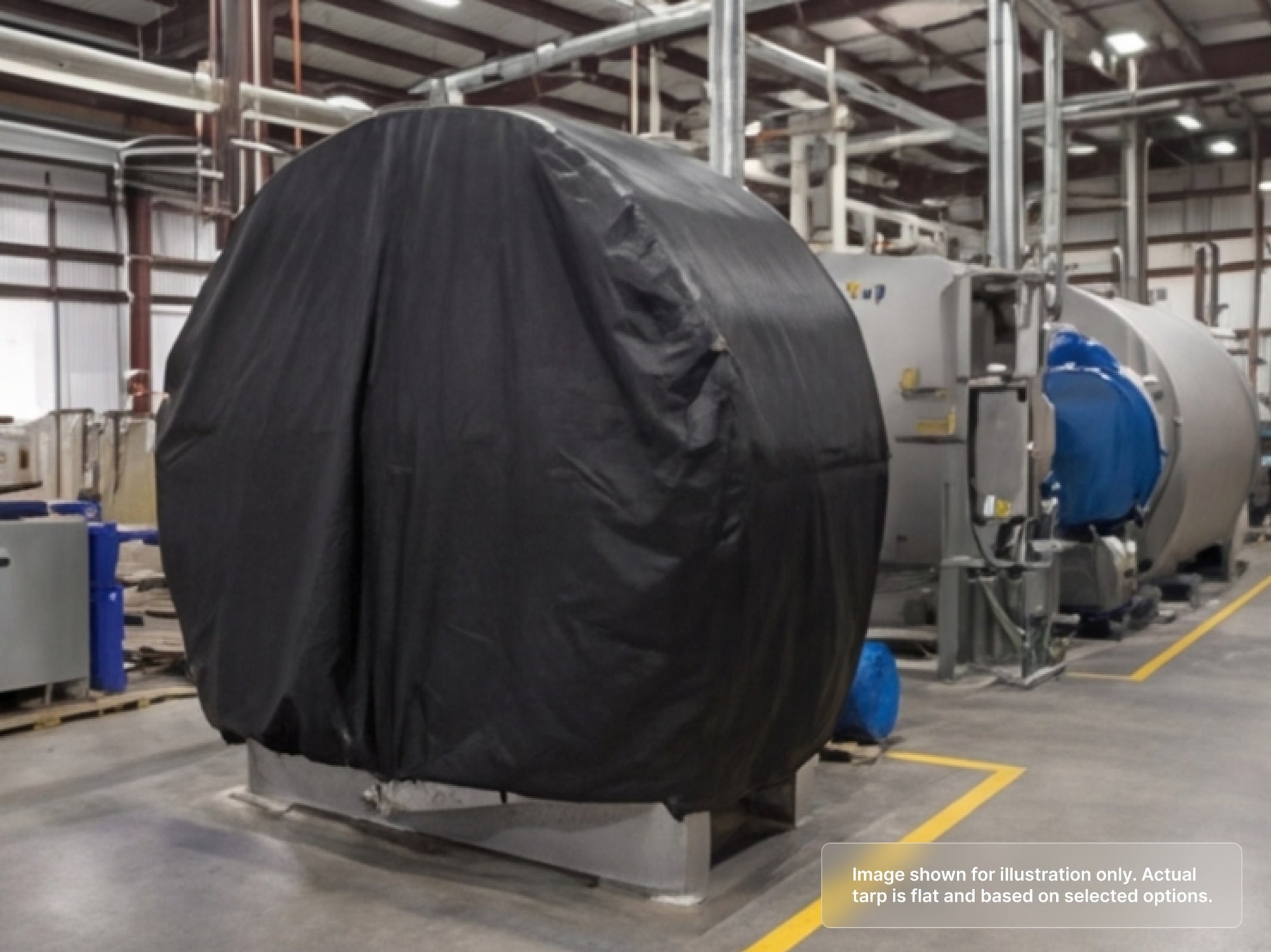 Round Heavy Duty Vinyl Tarp for Facility Managers