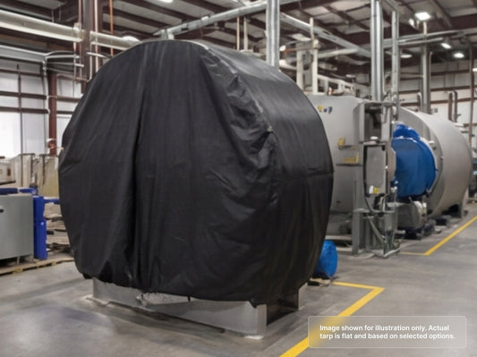 Round Heavy Duty Vinyl Tarp for Facility Managers