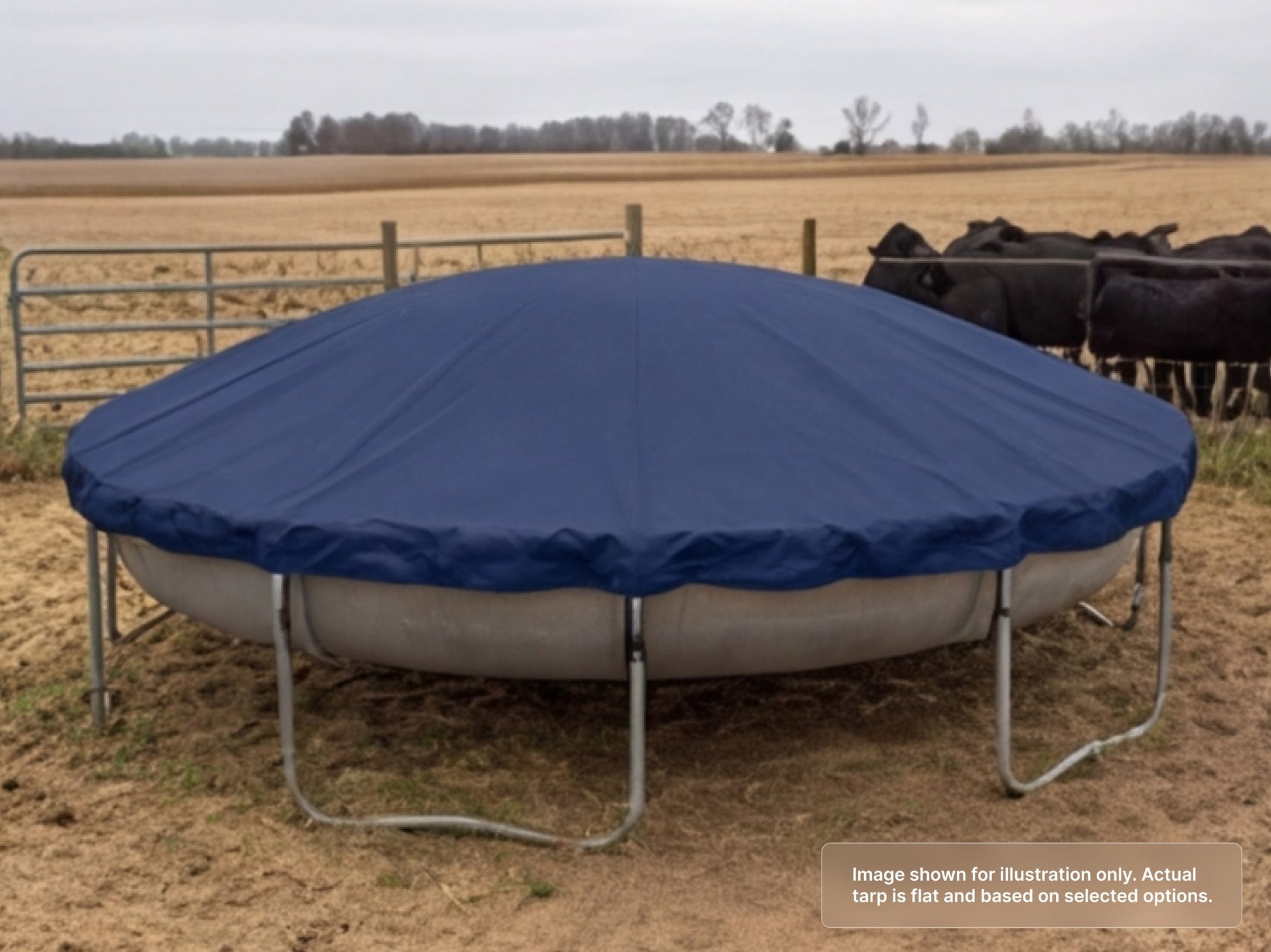 Round Heavy Duty Vinyl Tarp for Farmers
