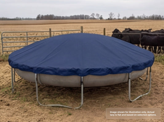 Round Heavy Duty Vinyl Tarp for Farmers