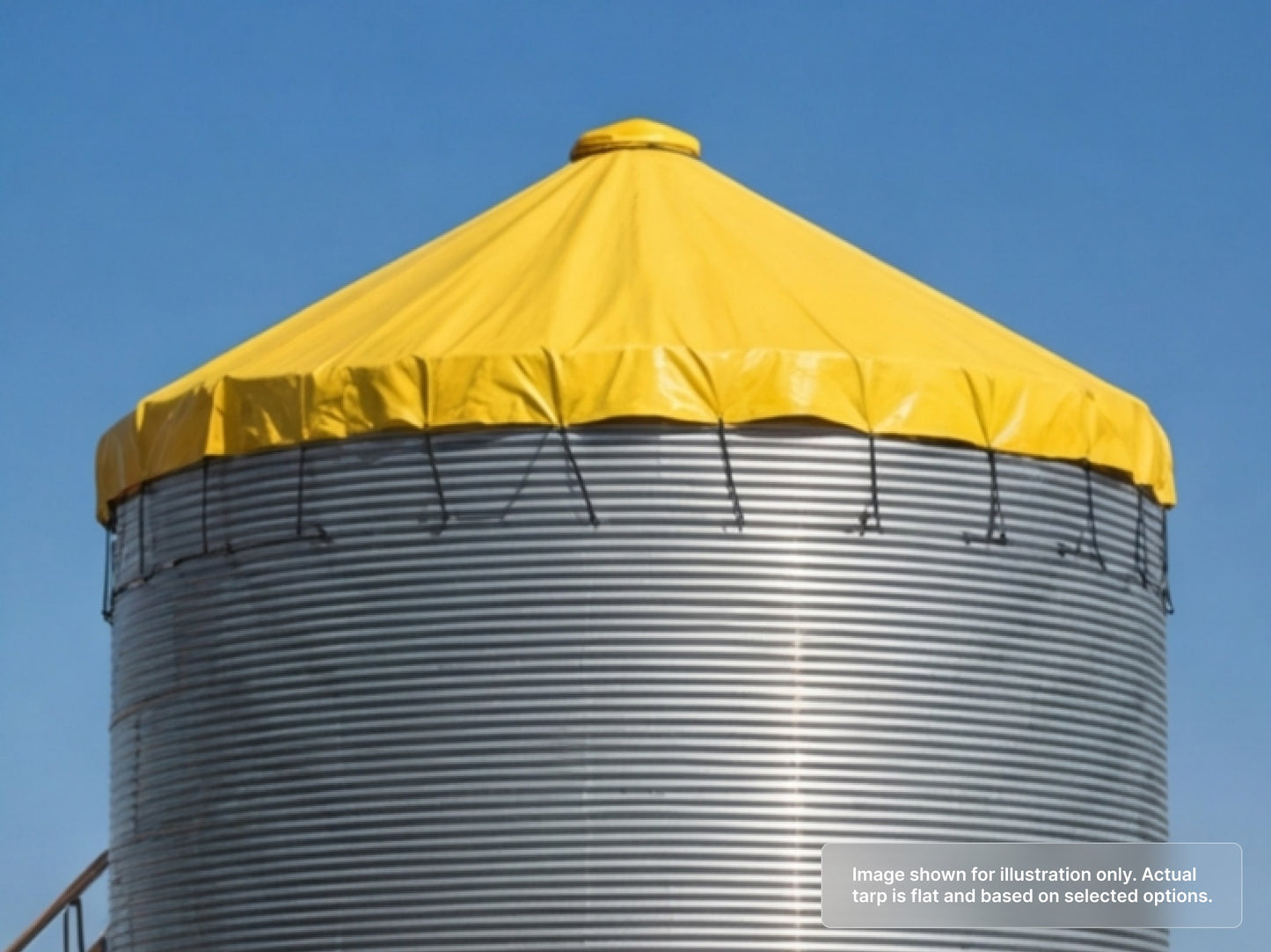 Round Heavy Duty Vinyl Tarp for Grain Silo Cap