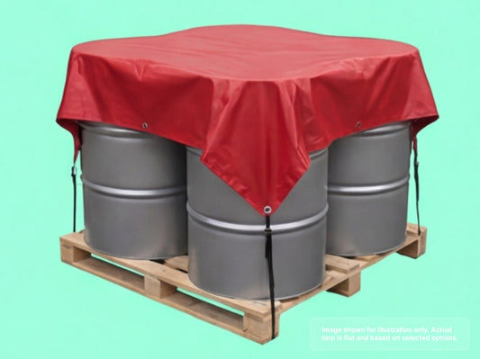 Round Heavy Duty Vinyl Tarp for Industrial Drum Cover