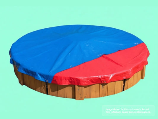 Round Heavy Duty Vinyl Tarp for Sandbox Cover