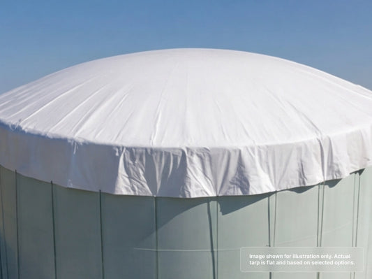 Round Heavy Duty Vinyl Tarp for Water Tank Cover