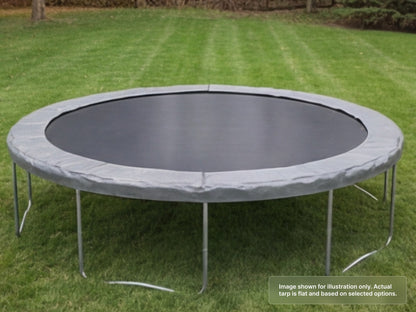 Round Heavy Duty Vinyl Tarp with 10ft Diameter