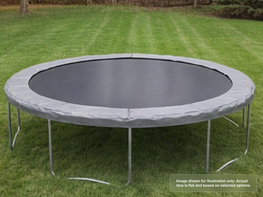 Round Heavy Duty Vinyl Tarp with 10ft Diameter