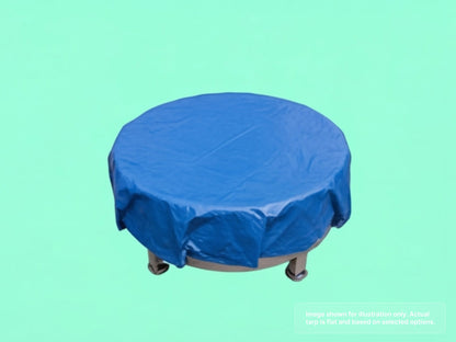 Round Heavy Duty Vinyl Tarp with 4ft Diameter