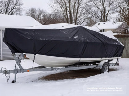 Round Heavy Duty Vinyl Tarp with Winter Storage