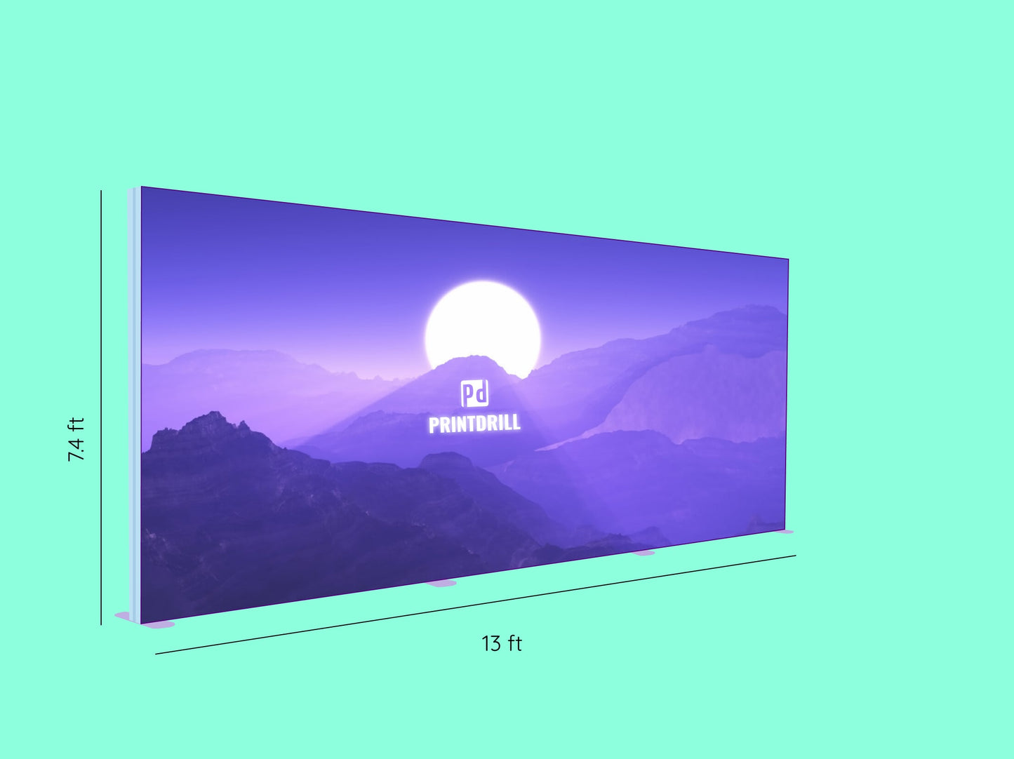 SEG LightBox Display - 13 ft x 7.4 ft Size