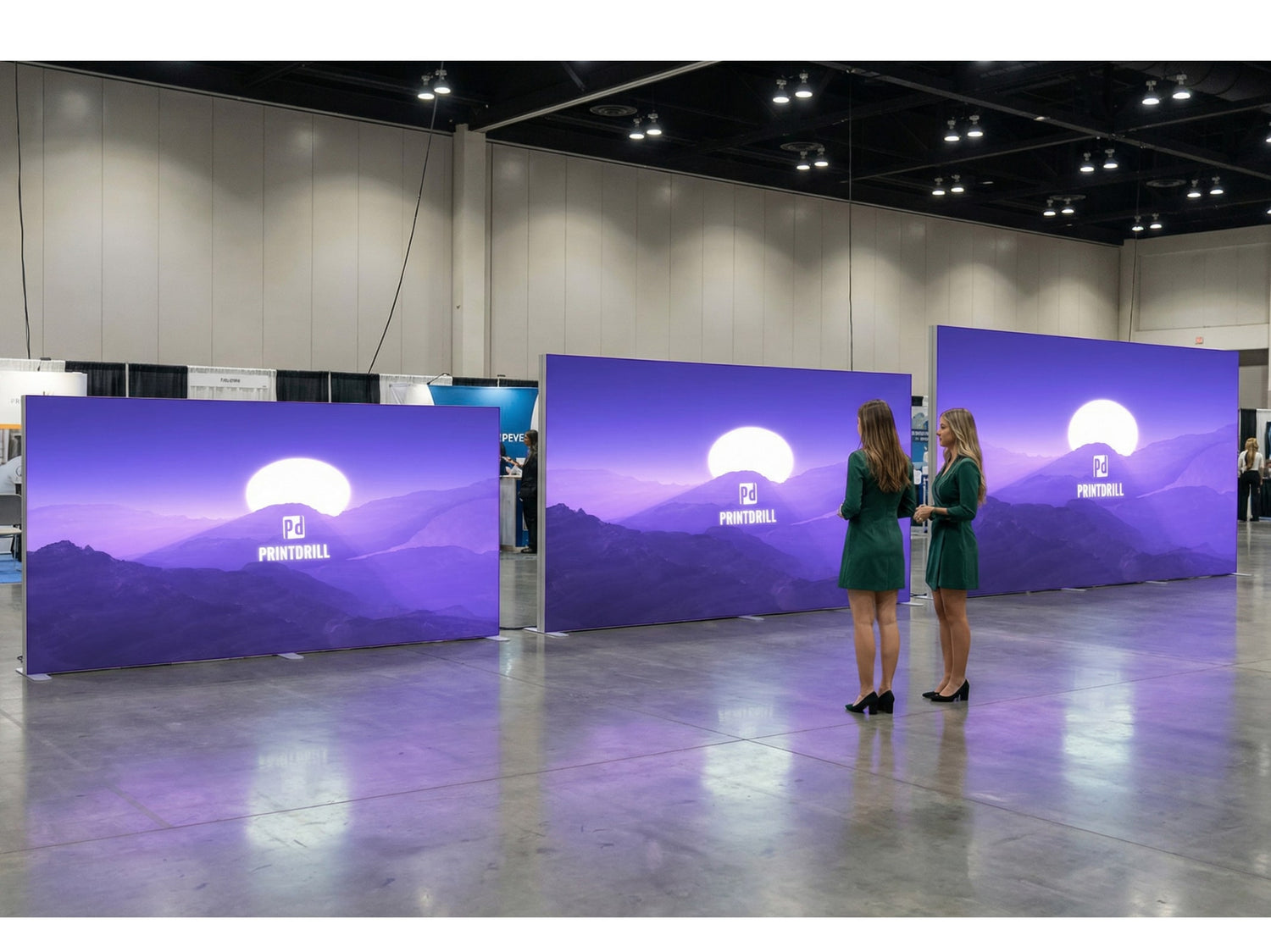 SEG LightBox Display - 20 ft all Size Comparison 