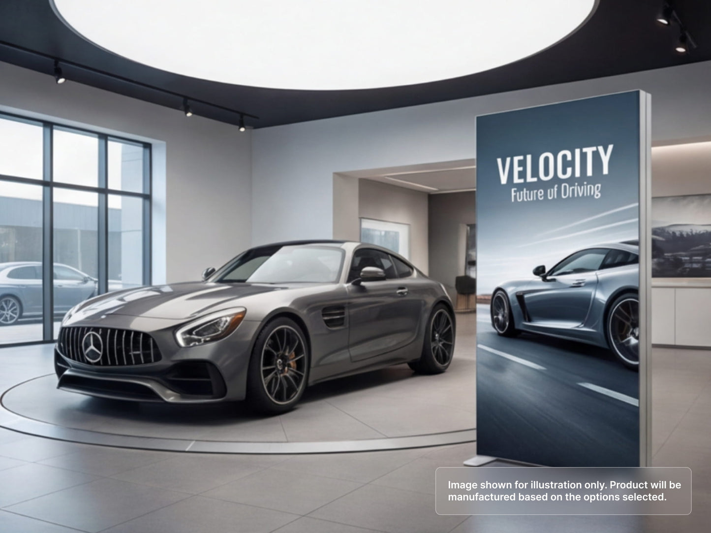 SEG Light Box Display Panel for Automotive Showrooms