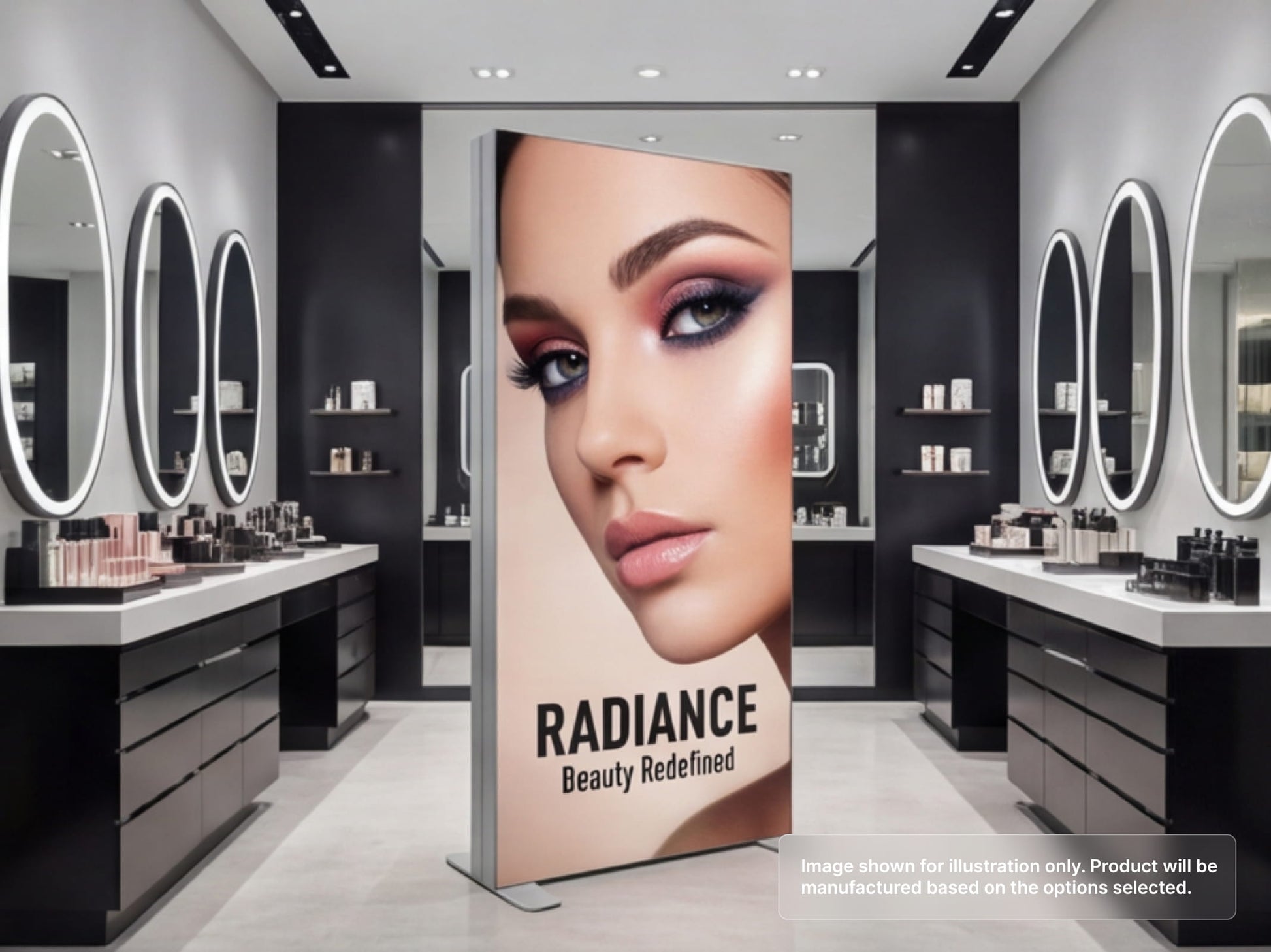 SEG Light Box Display Panel for Cosmetic and Beauty Brands