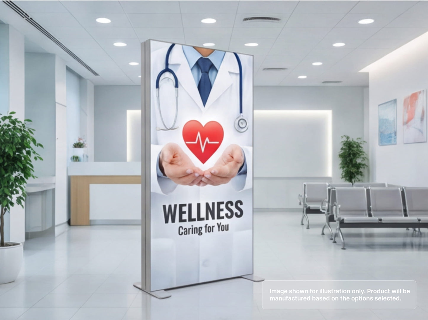 SEG Light Box Display Panel for Healthcare and Pharma
