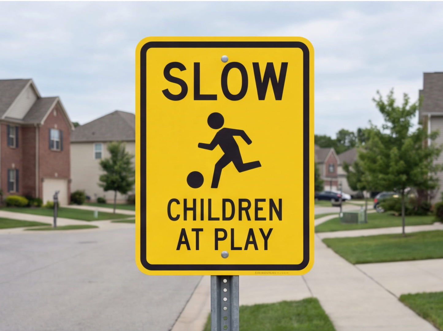 SLOW - Children at Play Custom Aluminum Signs