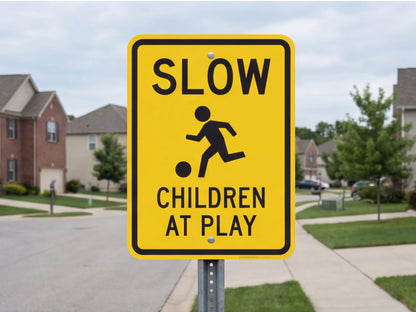 SLOW - Children at Play Custom Aluminum Signs