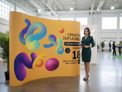 S Shape Wave Backdrop