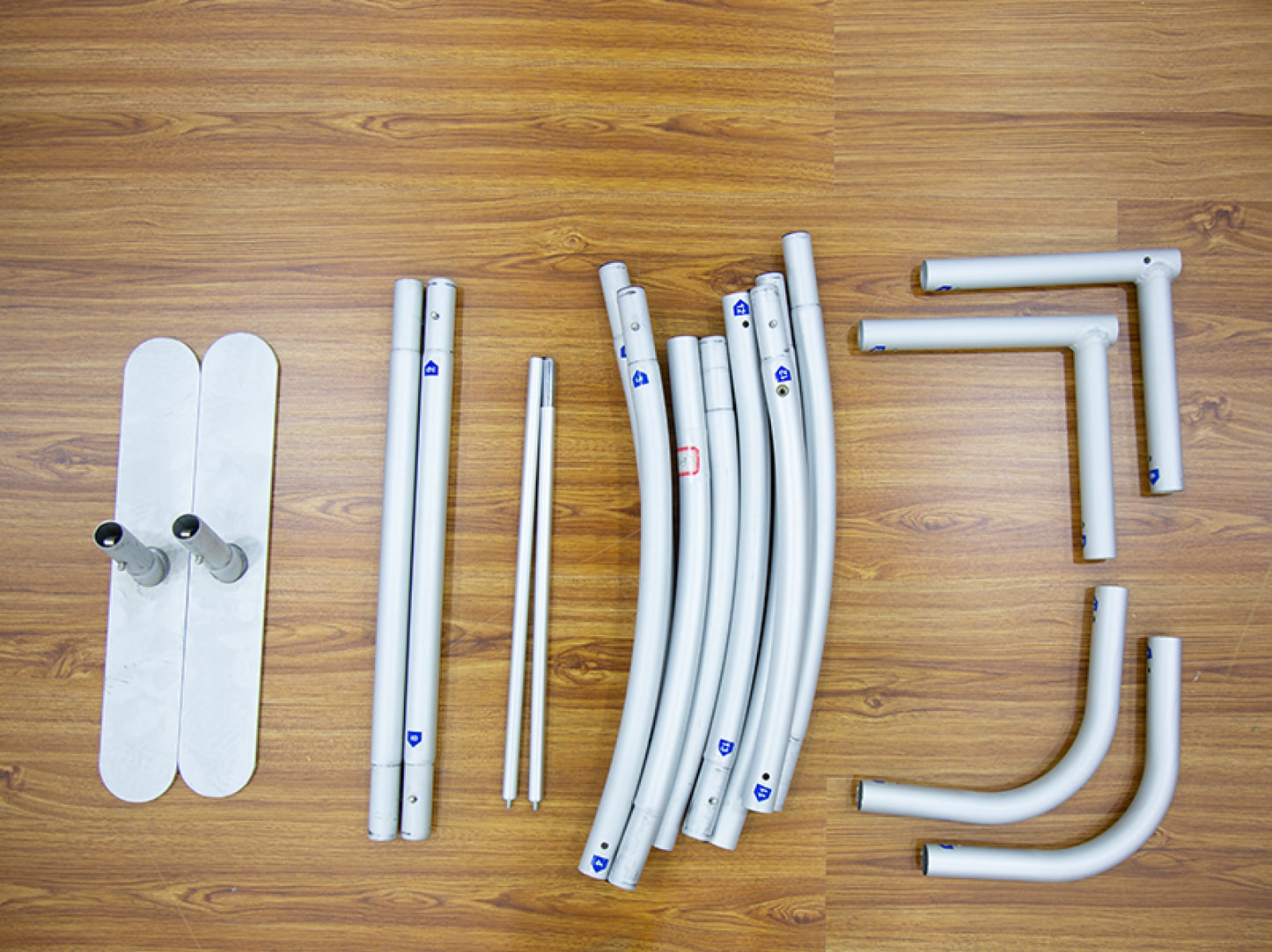 S Shaped Fabric Banner Stand Frame Components