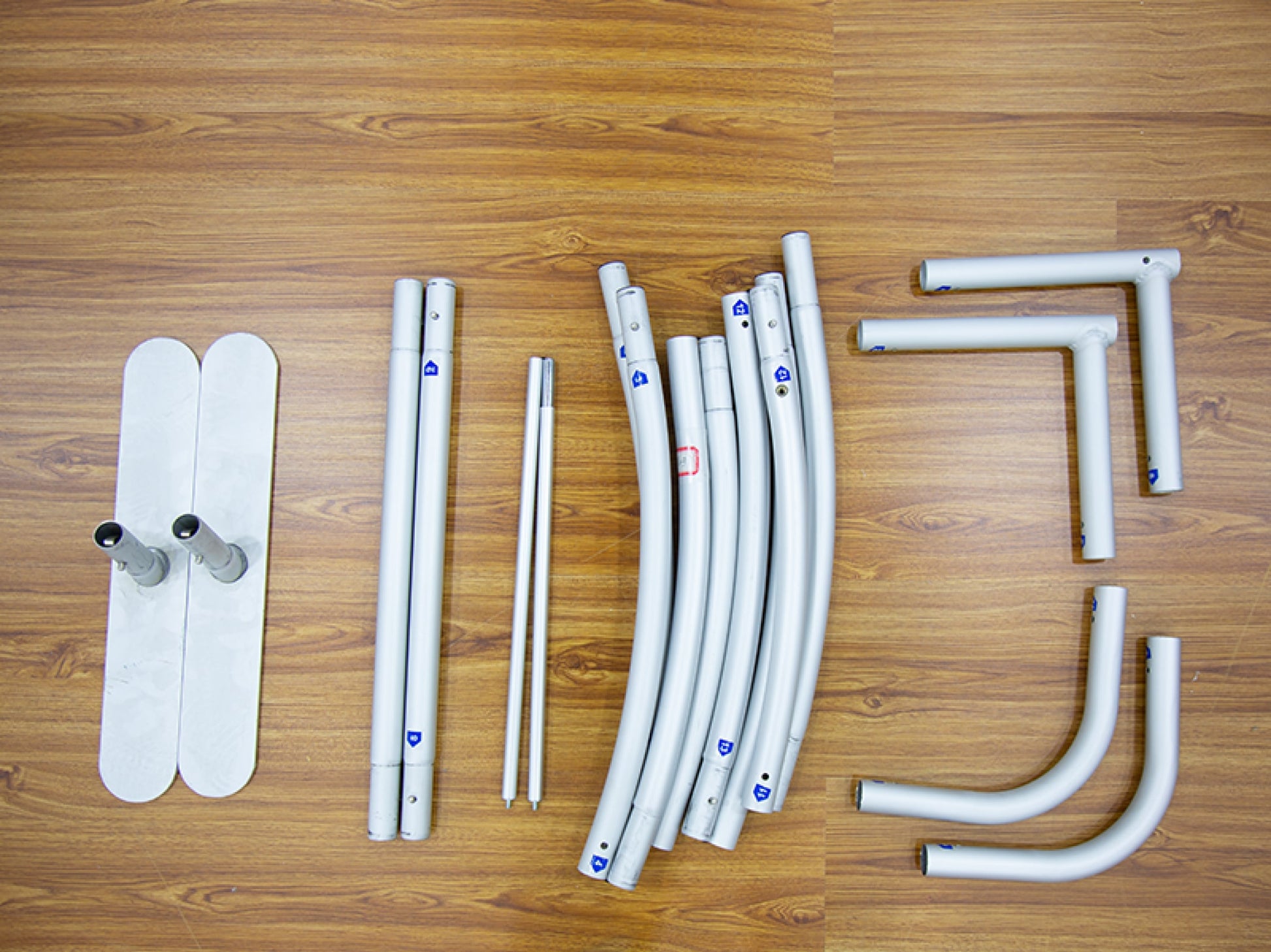 S Shaped Fabric Banner Stand Frame Components