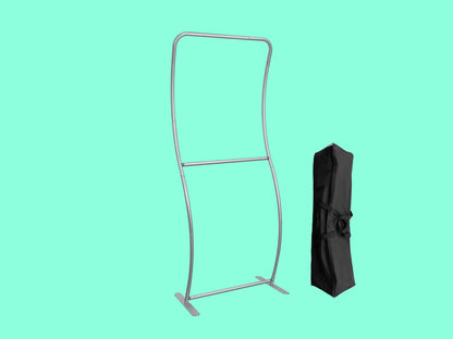 S Shaped Fabric Banner Stand Frame Structure and Carry Bag