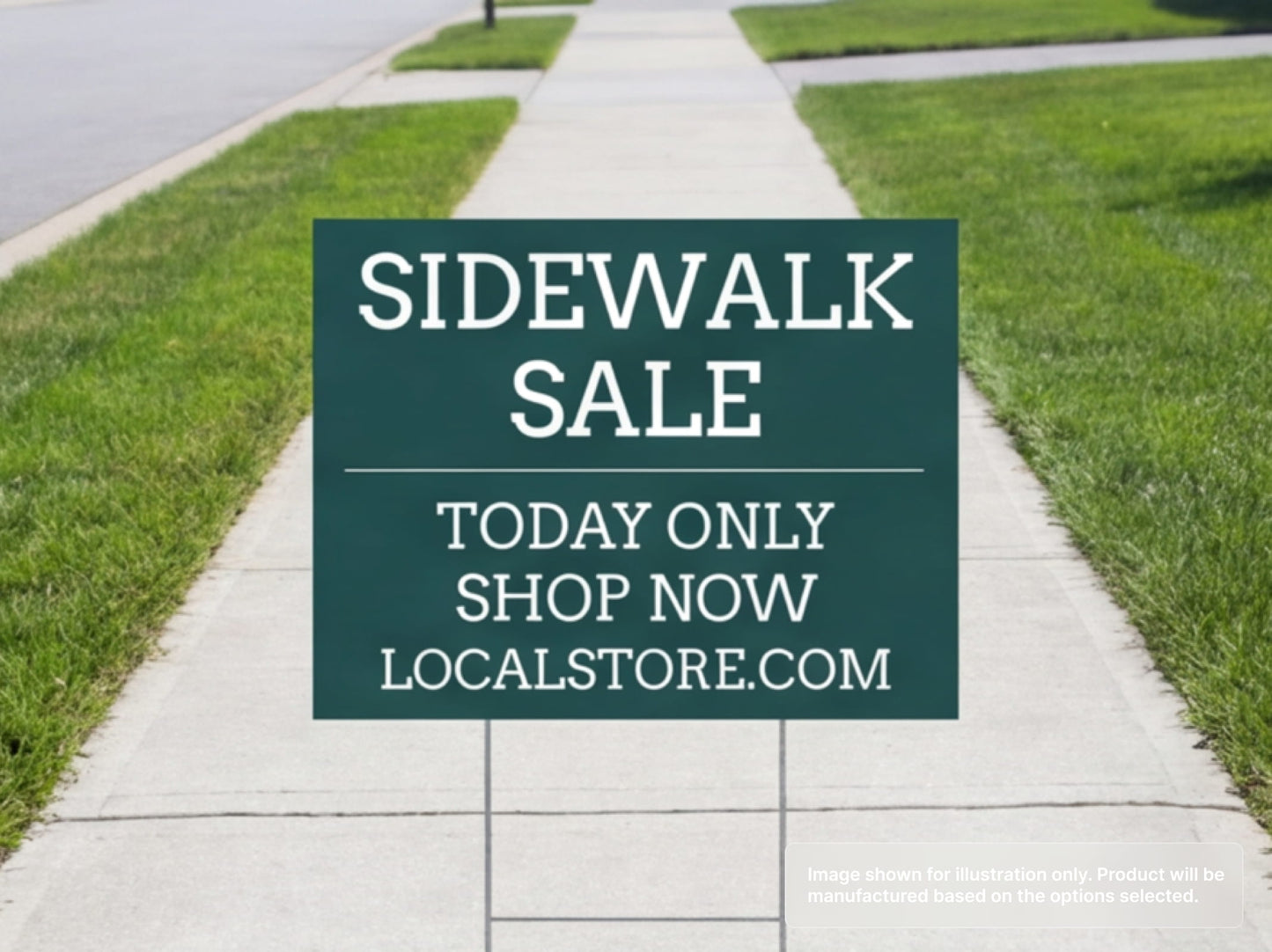 Sidewalk Custom Yard Signs