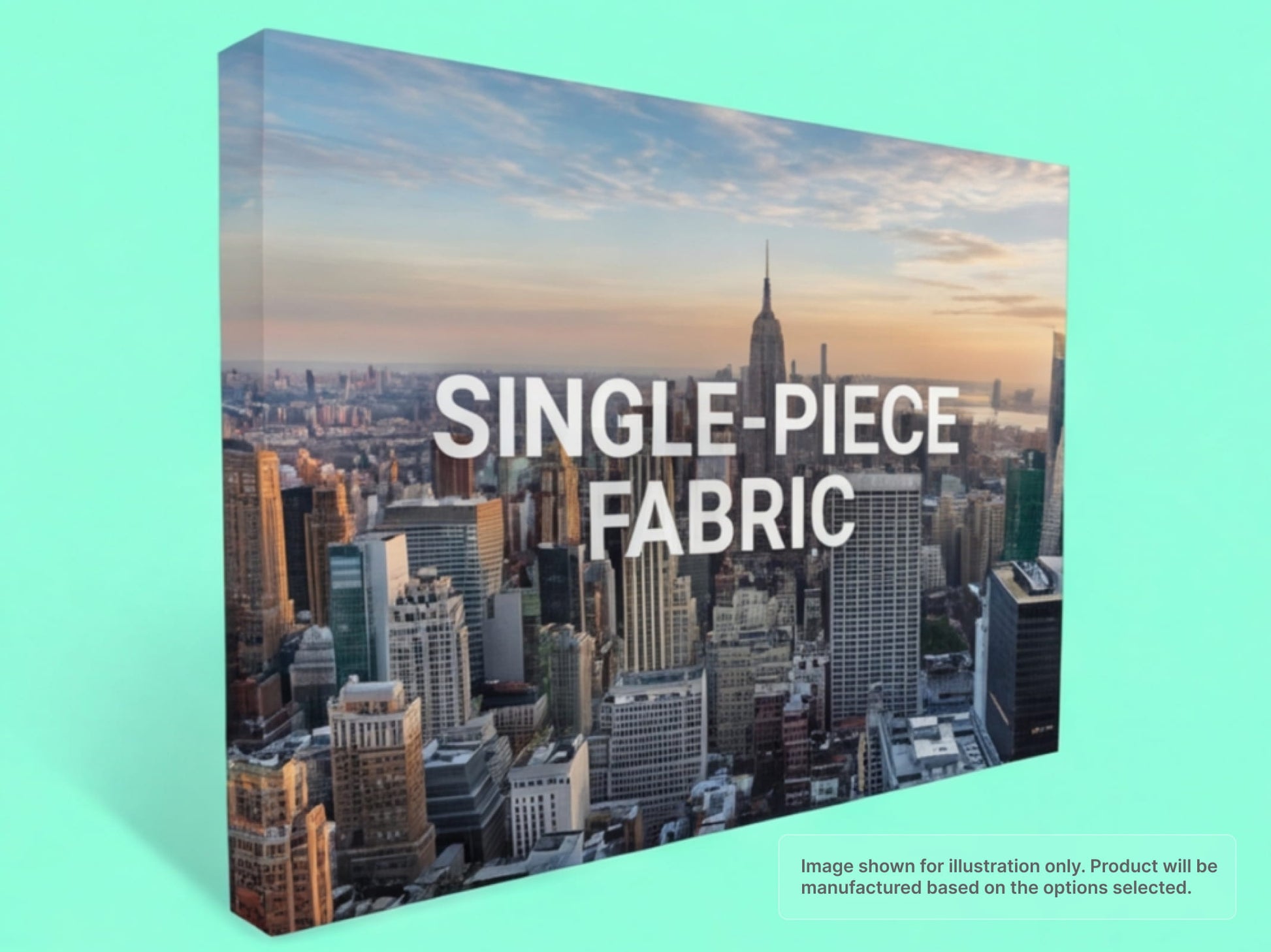 Single-Piece Graphic Straight Fabric Pop Up Display
