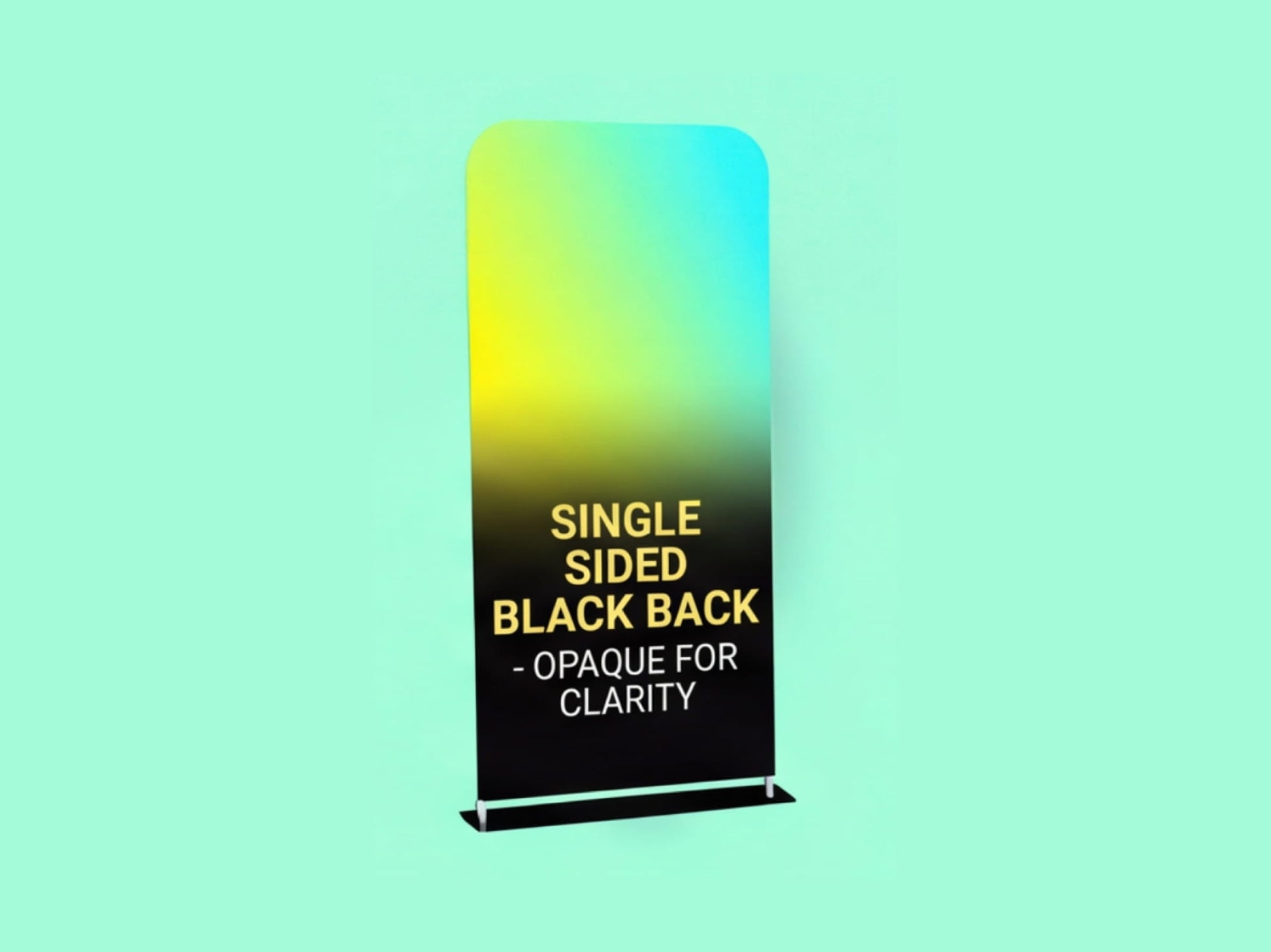 Single Sided Black Back EZ Extend Tension Fabric Display