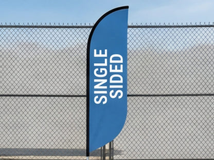 Single Sided Custom Feather Flag
