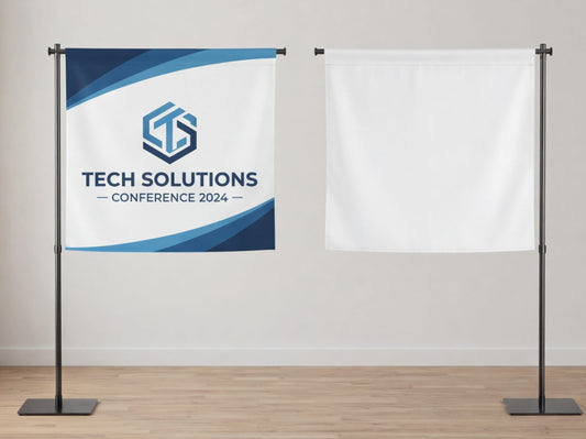 Single Sided Custom Rectangle Flag