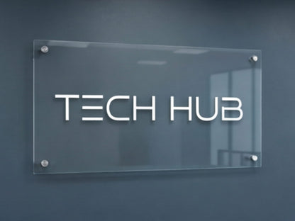 Sleek Custom Acrylic Signs
