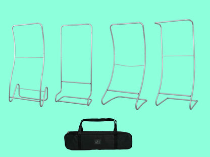 Snake Fabric Display Stands Frame Structure