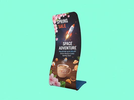 Snake Fabric Display Stands for Trade shows