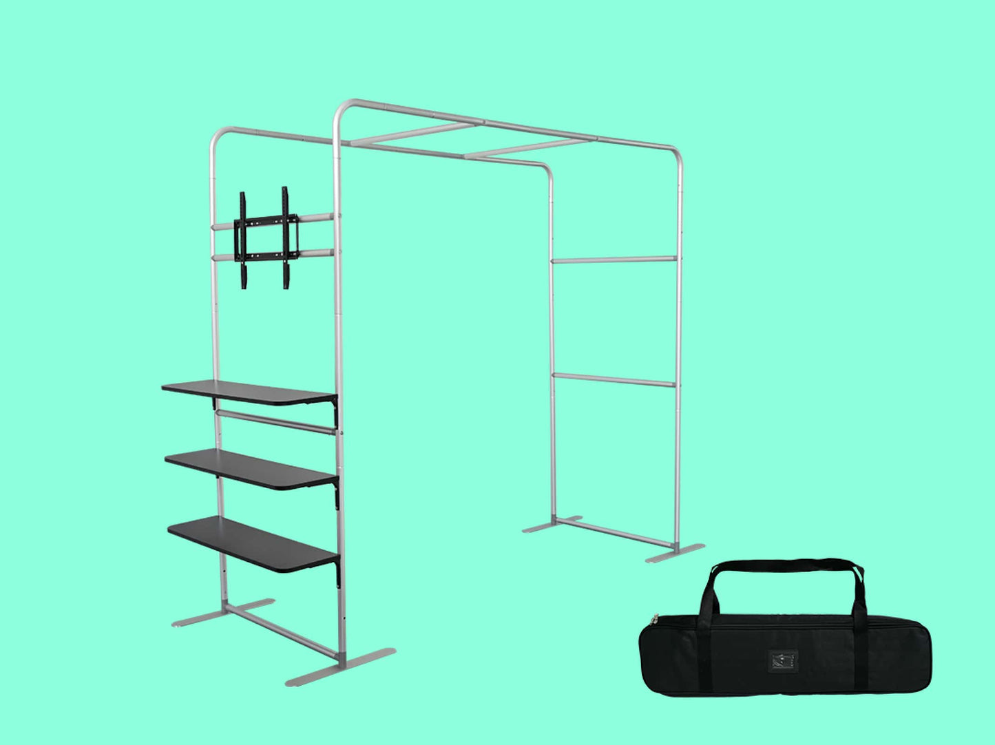 Square Arch Display with TV Rack Structure and Carry bag