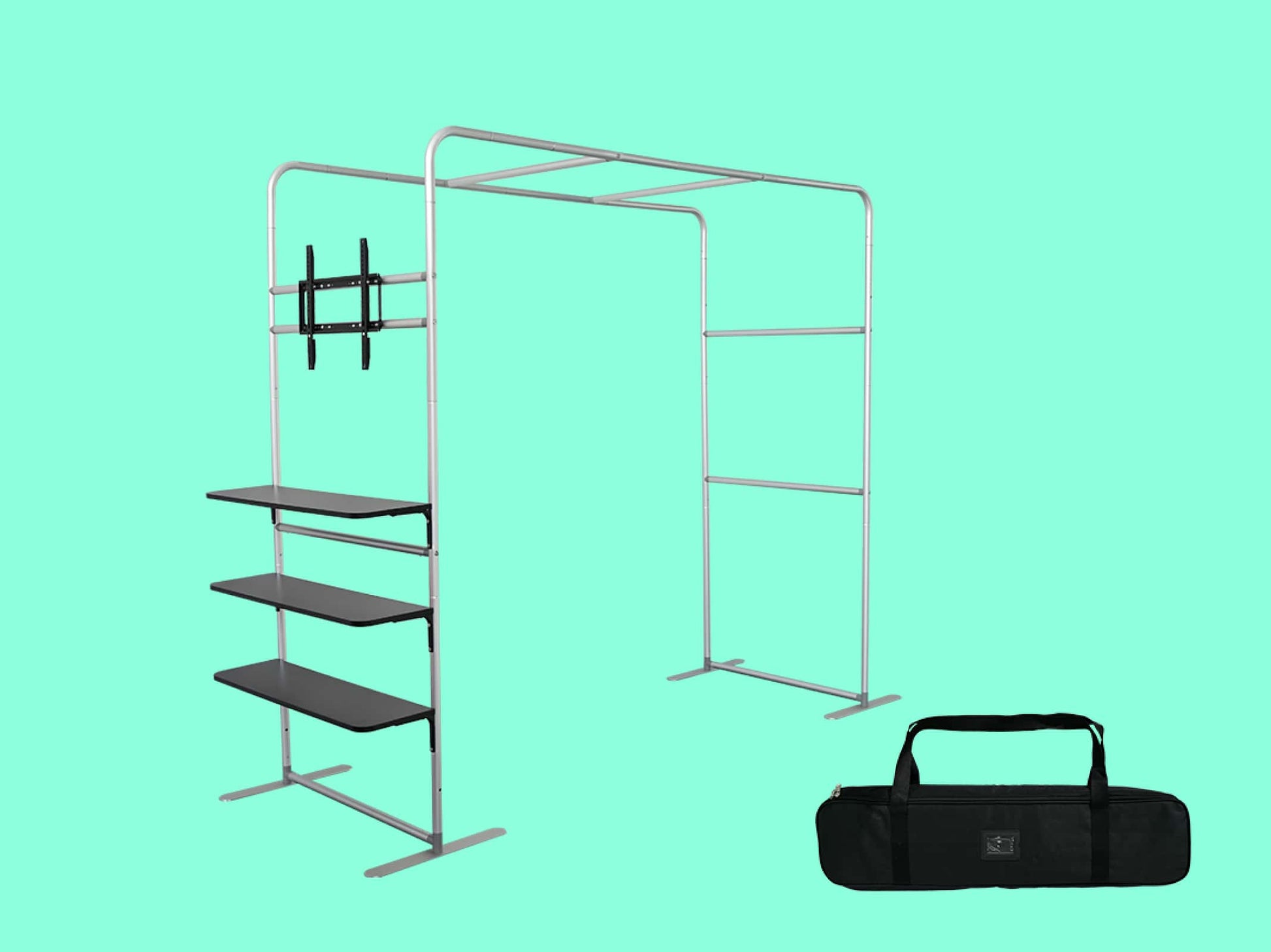 Square Arch Display with TV Rack Structure and Carry bag
