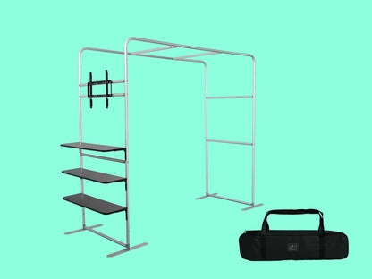 Square Arch Display with TV Rack Structure and Carry bag
