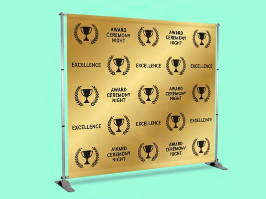Step and Repeat Banner Adjustable Stand for Award Ceremonies