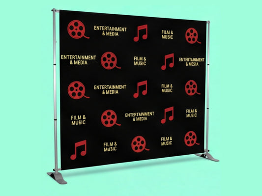 Step and Repeat Banner Adjustable Stand for Entertainment and Media